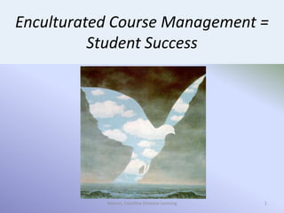 1 1 Watson, Coastline Distance Learning Enculturated Course Management = Student Success 