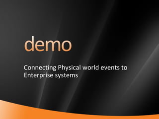 Connecting Physical world events to Enterprise systems 