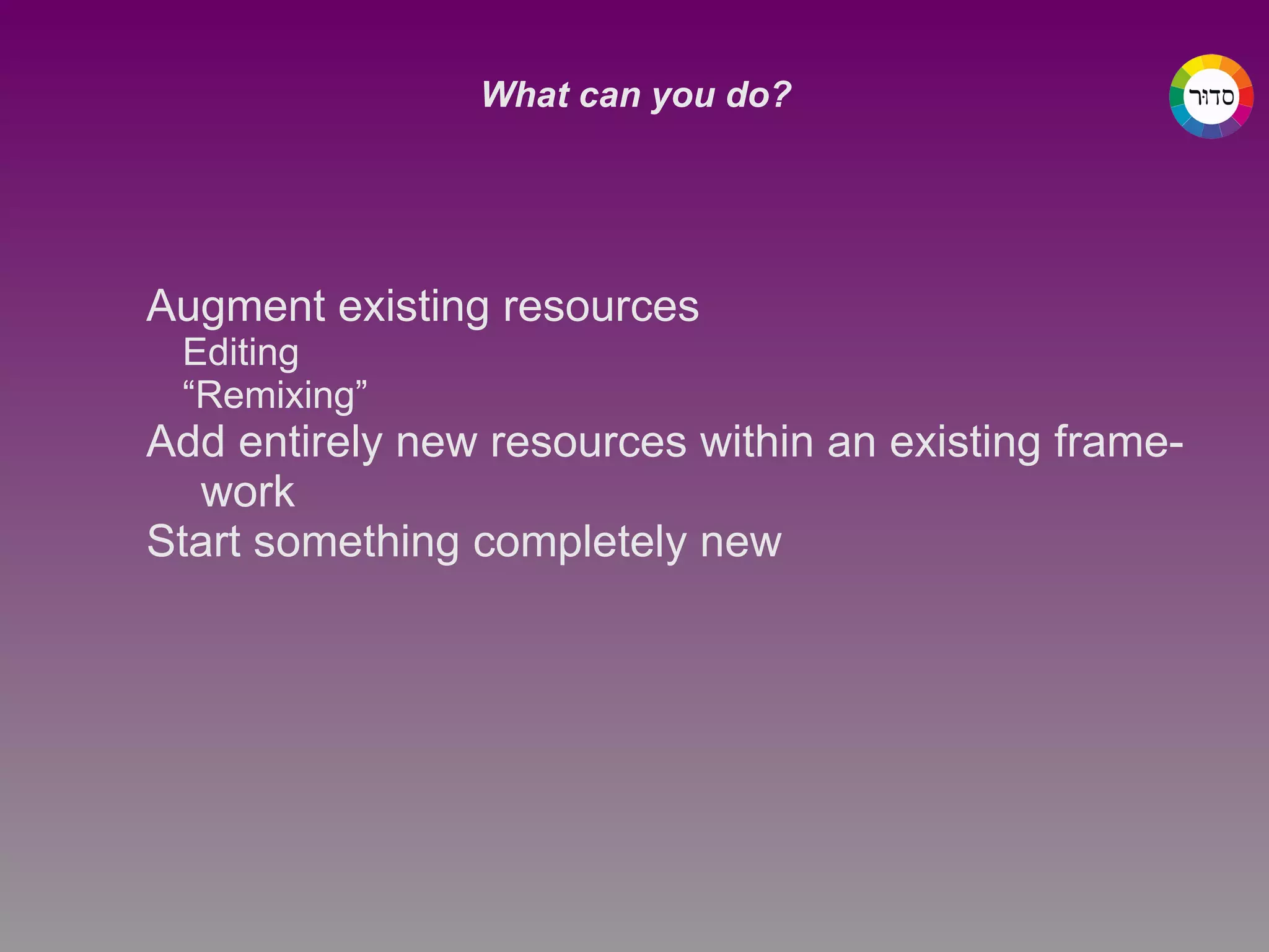 A natural environment for student activities and outlet for creativity 