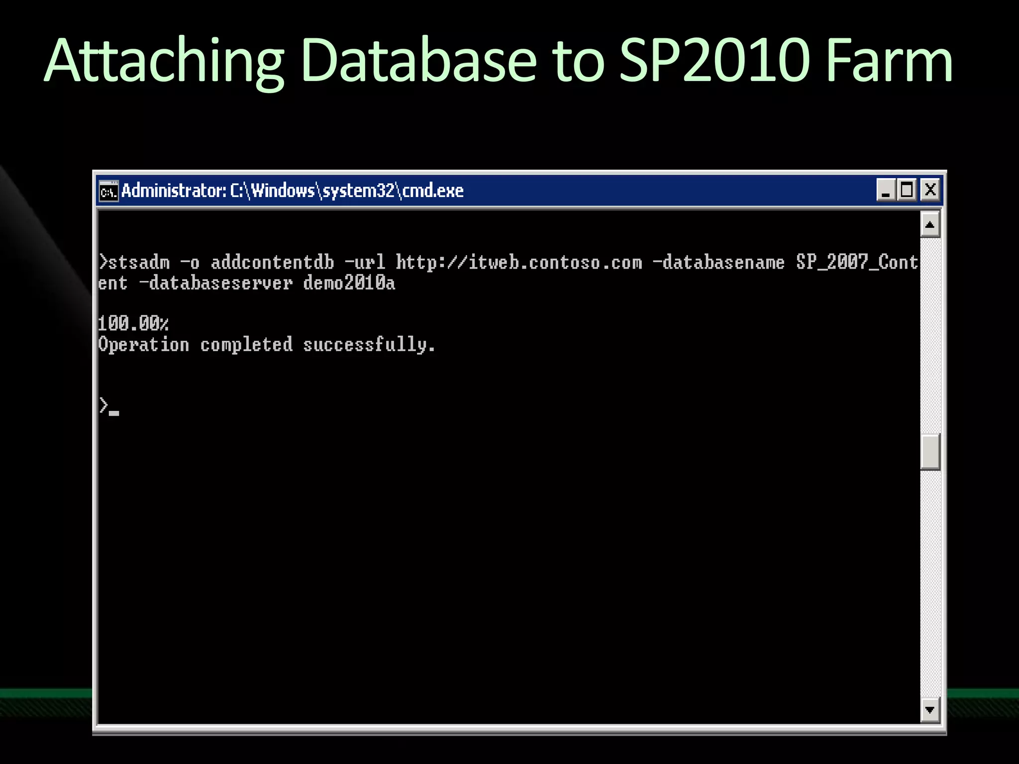 WID to SQL Migration