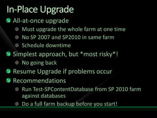 Upgrade Cycle: Prepare