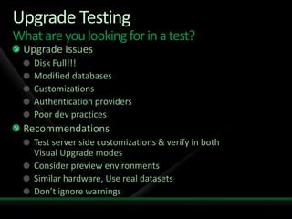 PreUpgradeCheck Failed Report (snippets)