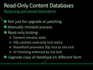 Attaching Database to SP2010 Farm