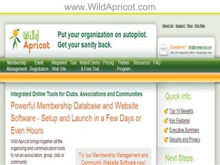 www.WildApricot.com
 