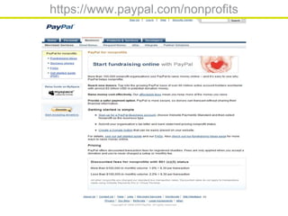 https://www.paypal.com/nonprofits
 