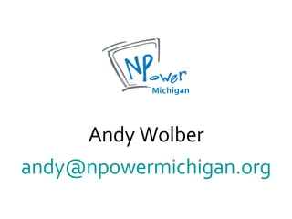 Andy Wolber [email_address] 
