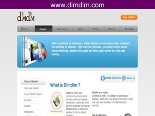www.dimdim.com 