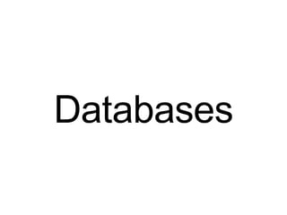 Databases 