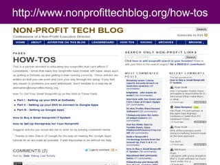 http://www.nonprofittechblog.org/how-tos 