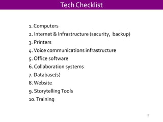 Tech Checklist17