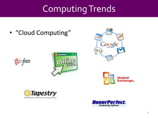 “Cloud Computing”Computing Trends9