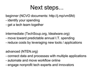 Tech essentials webinar october 2010