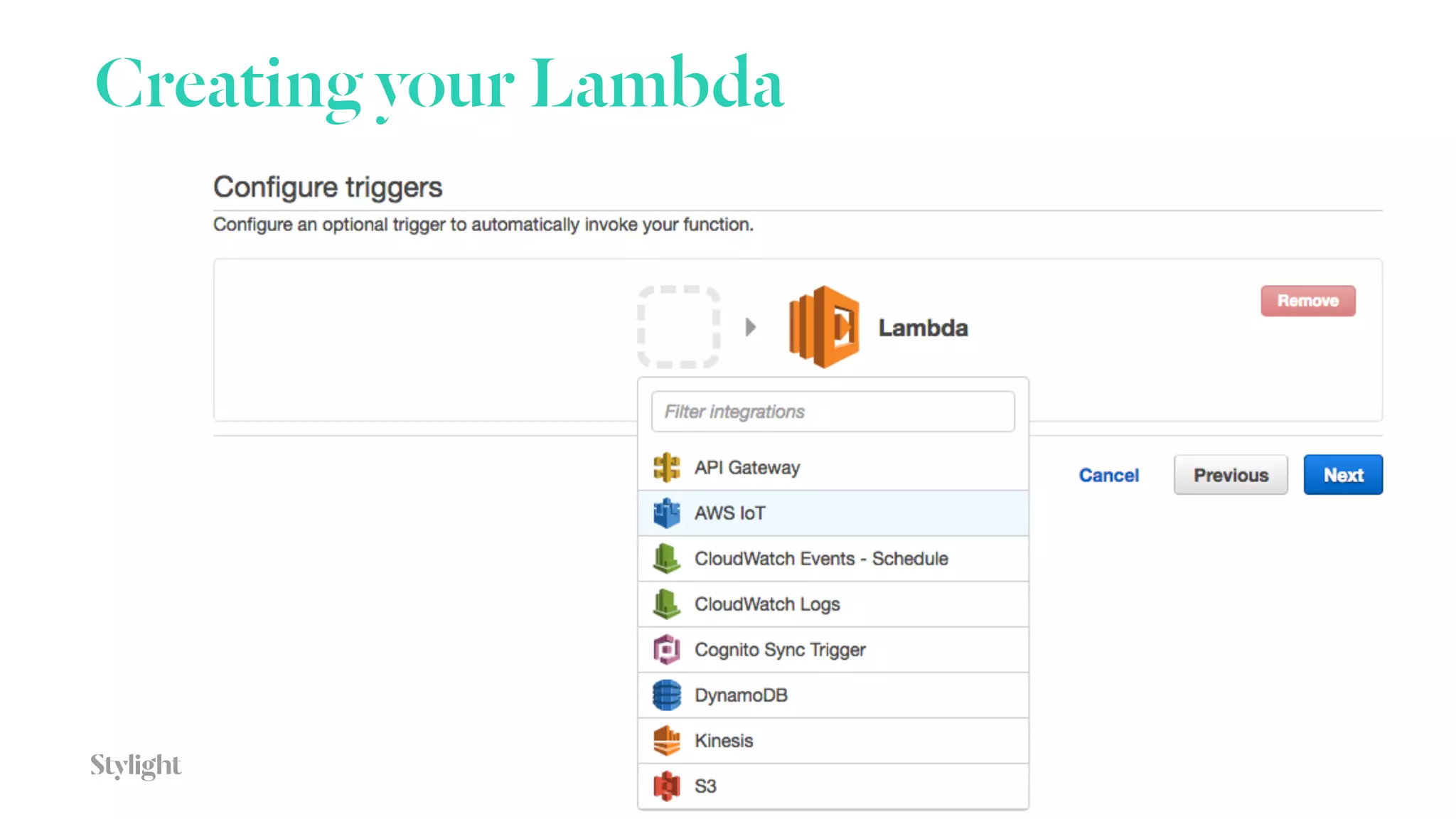 Creating your Lambda
23
 