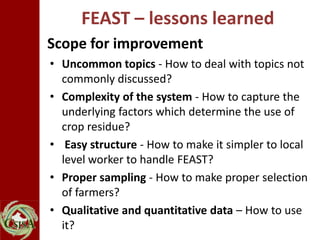 Feed Assessment Tool (FEAST): Experiences from South Asia