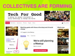 COLLECTIVES ARE FORMING
 