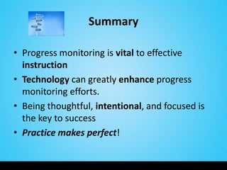 Technology For Progress Monitoring EETC 2012 | PPTX