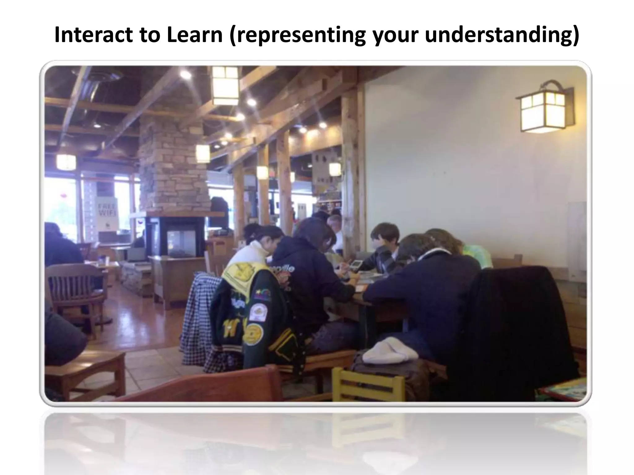 Interact to Learn (representing your understanding)