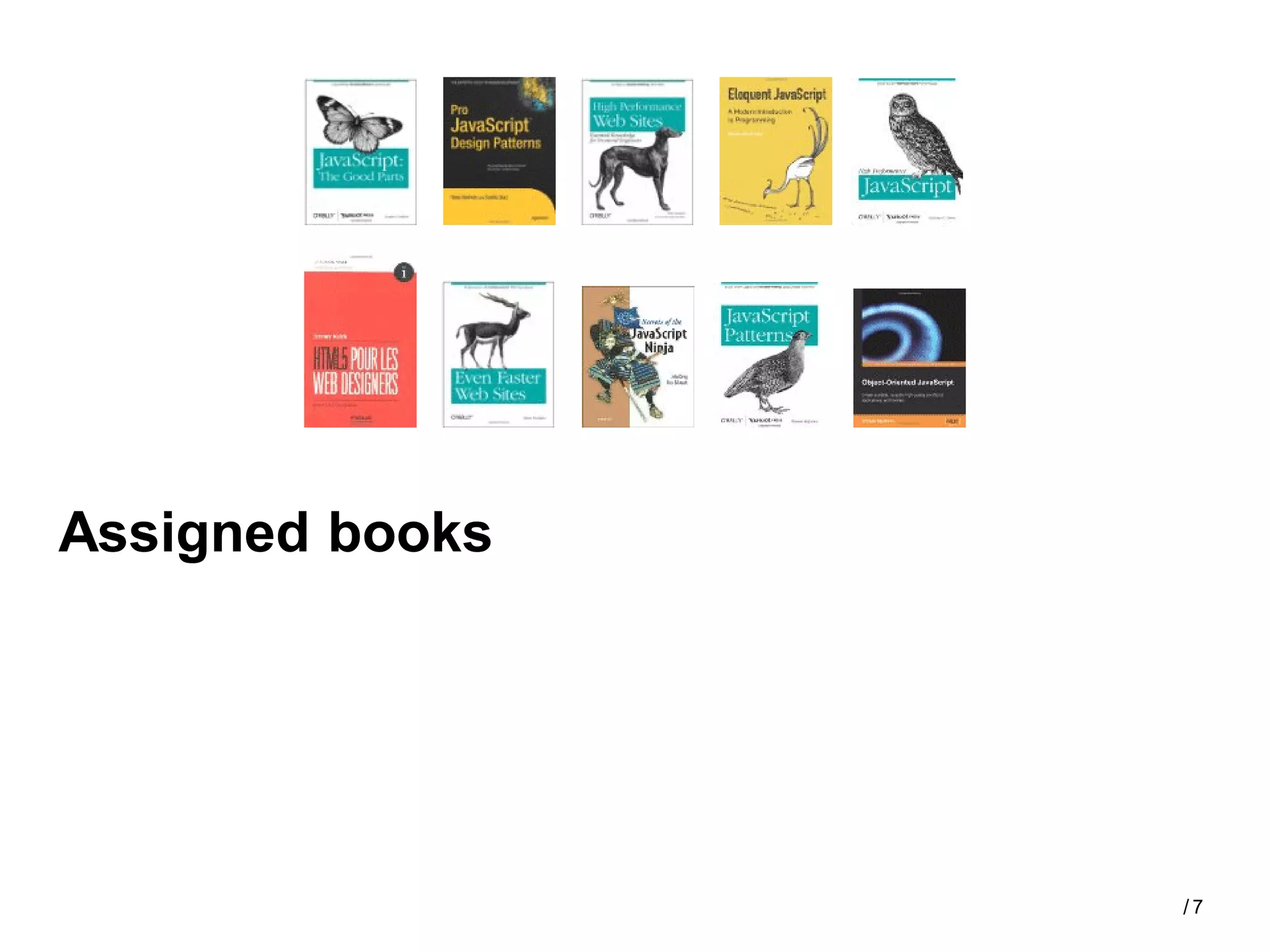 Assigned books




                 /7
 