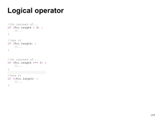 Logical operator




                   / 17
 