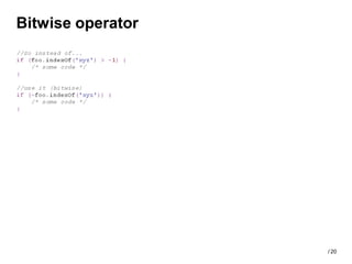 Bitwise operator




                   / 20
 