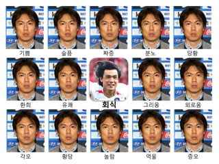 기쁨
환희
각오
슬픔
유쾌
황당
짜증
회식
놀람
분노
그리움
억울
당황
외로움
증오
 