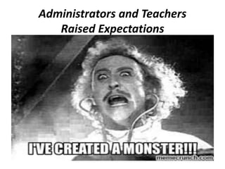 Administrators and Teachers
Raised Expectations
 