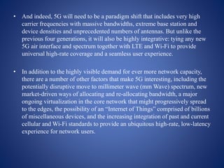 5G the Future of next Generation of communication | PPTX
