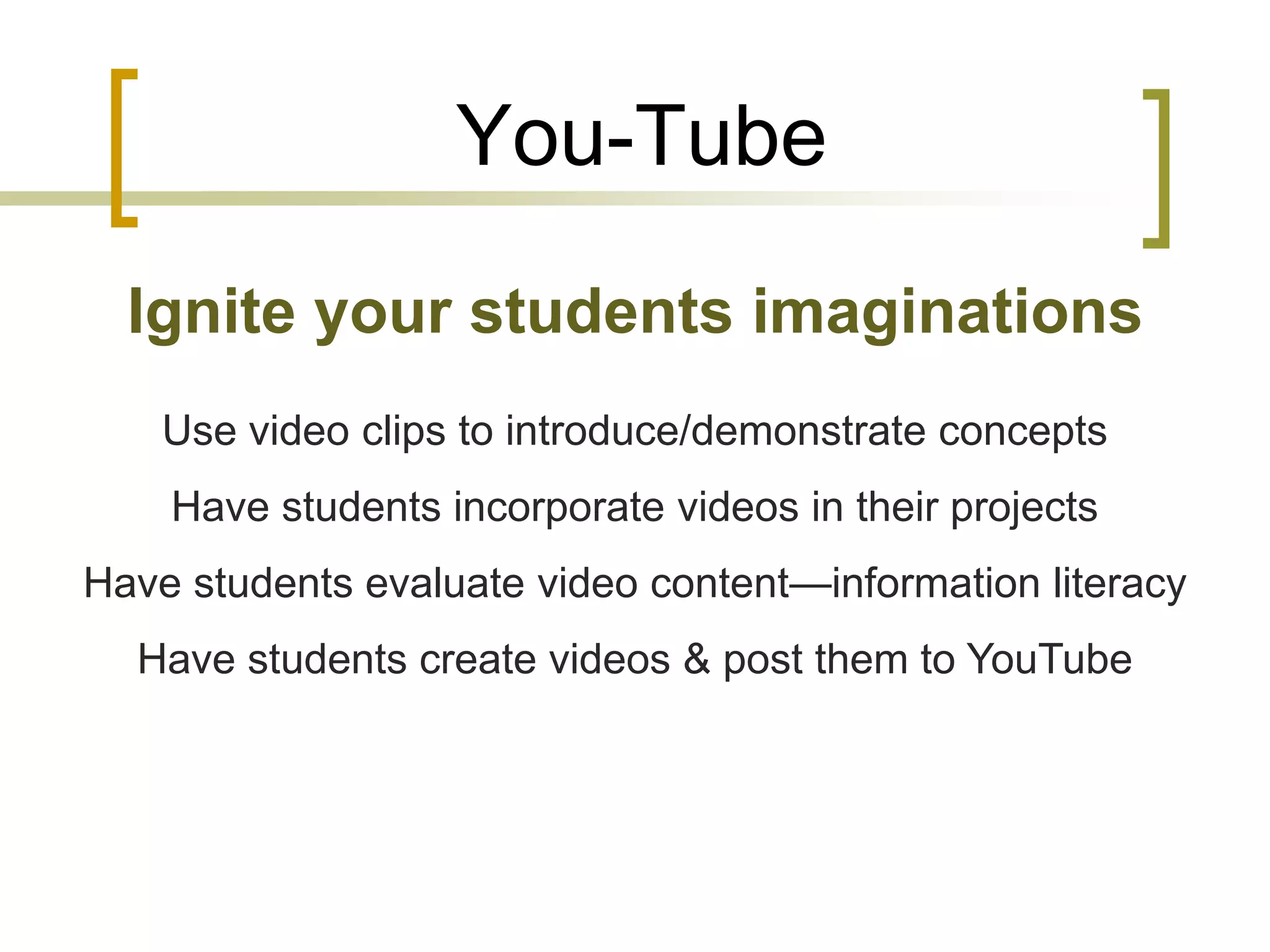 Technology in the Classroom: It's More Than Just Word & Powerpoint