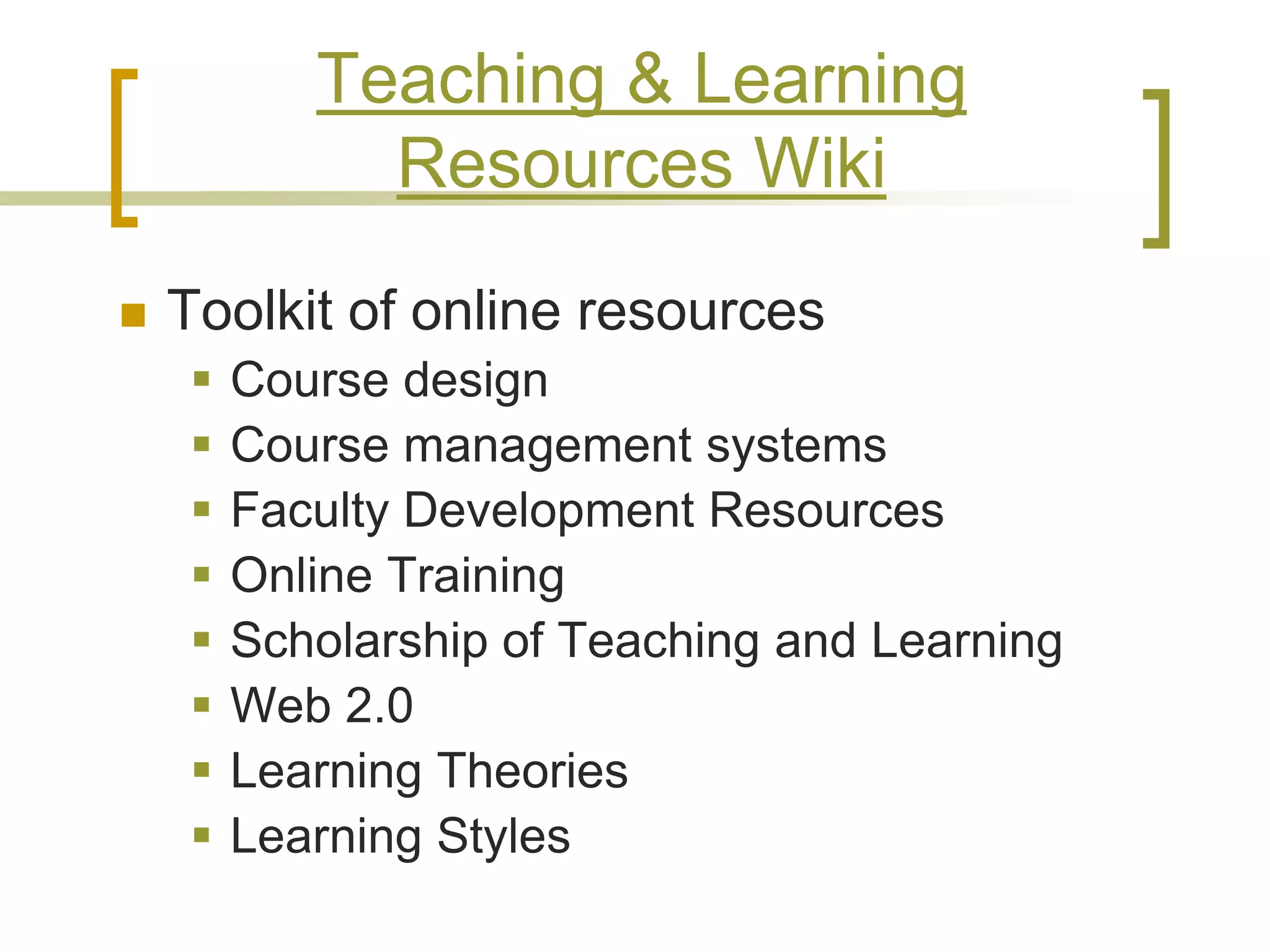 Technology in the Classroom: It's More Than Just Word & Powerpoint