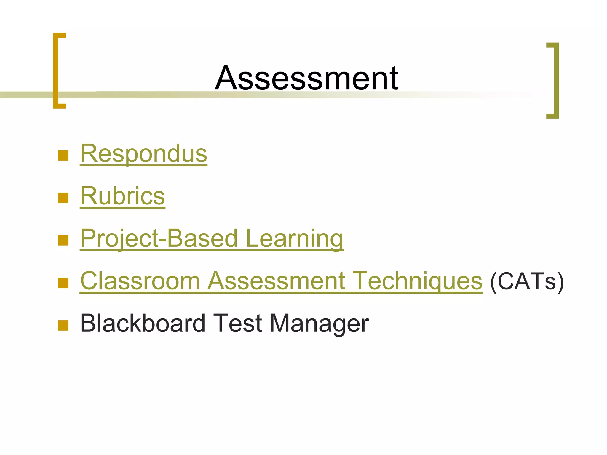 Technology in the Classroom: It's More Than Just Word & Powerpoint