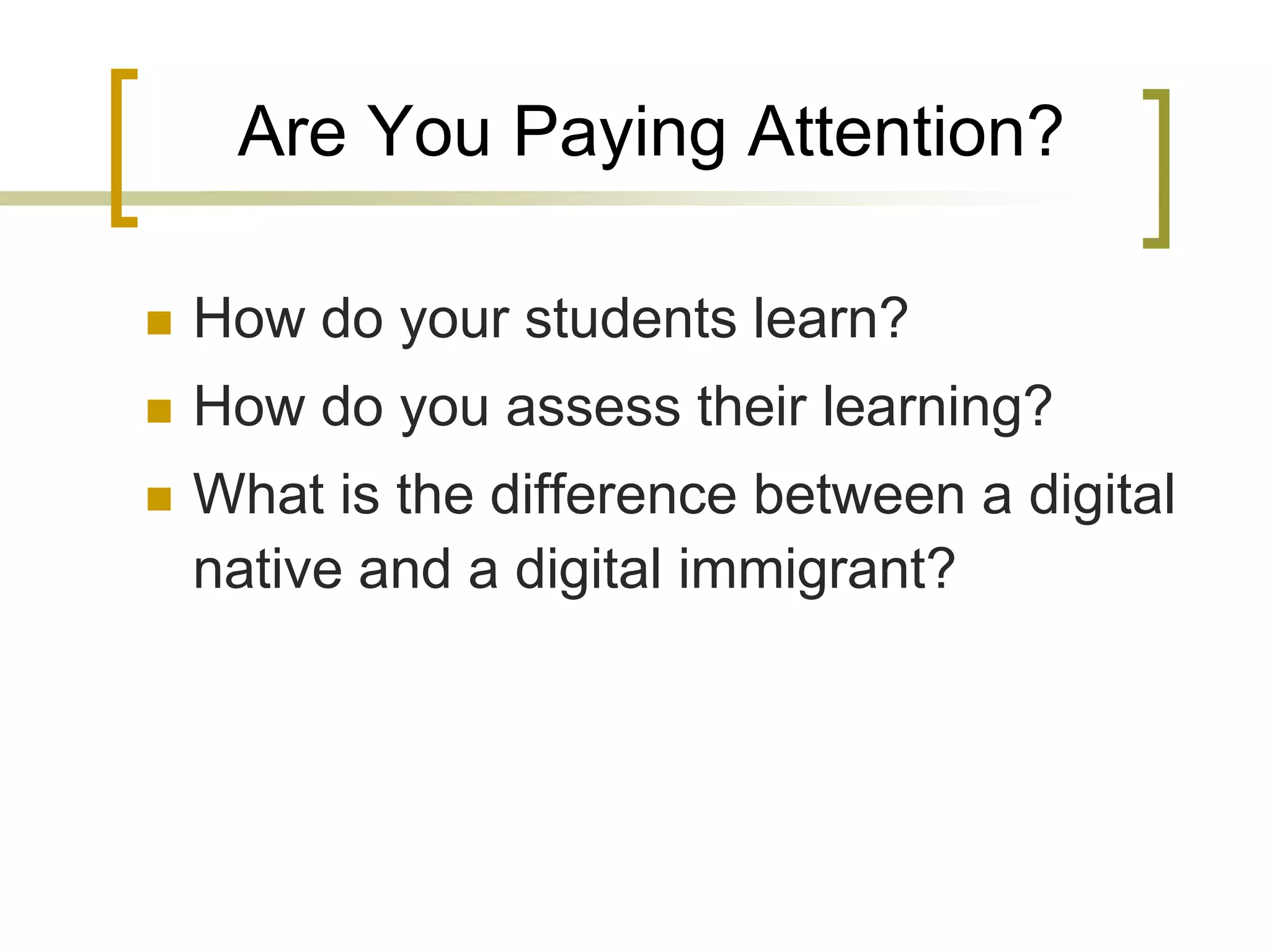 Technology in the Classroom: It's More Than Just Word & Powerpoint