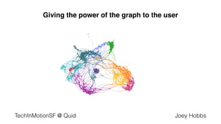 Giving the power of the graph to the user
TechInMotionSF @ Quid Joey Hobbs
 