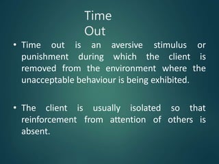 Techiques of behavior therapy | PPTX