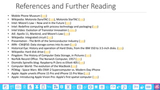 TechKnowledge Technology Stories - Part 1: Smaller, Faster, Cheaper and ...
