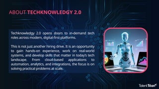 Techknowledgy 2.0 hiring drive by Talent Titan | PPTX