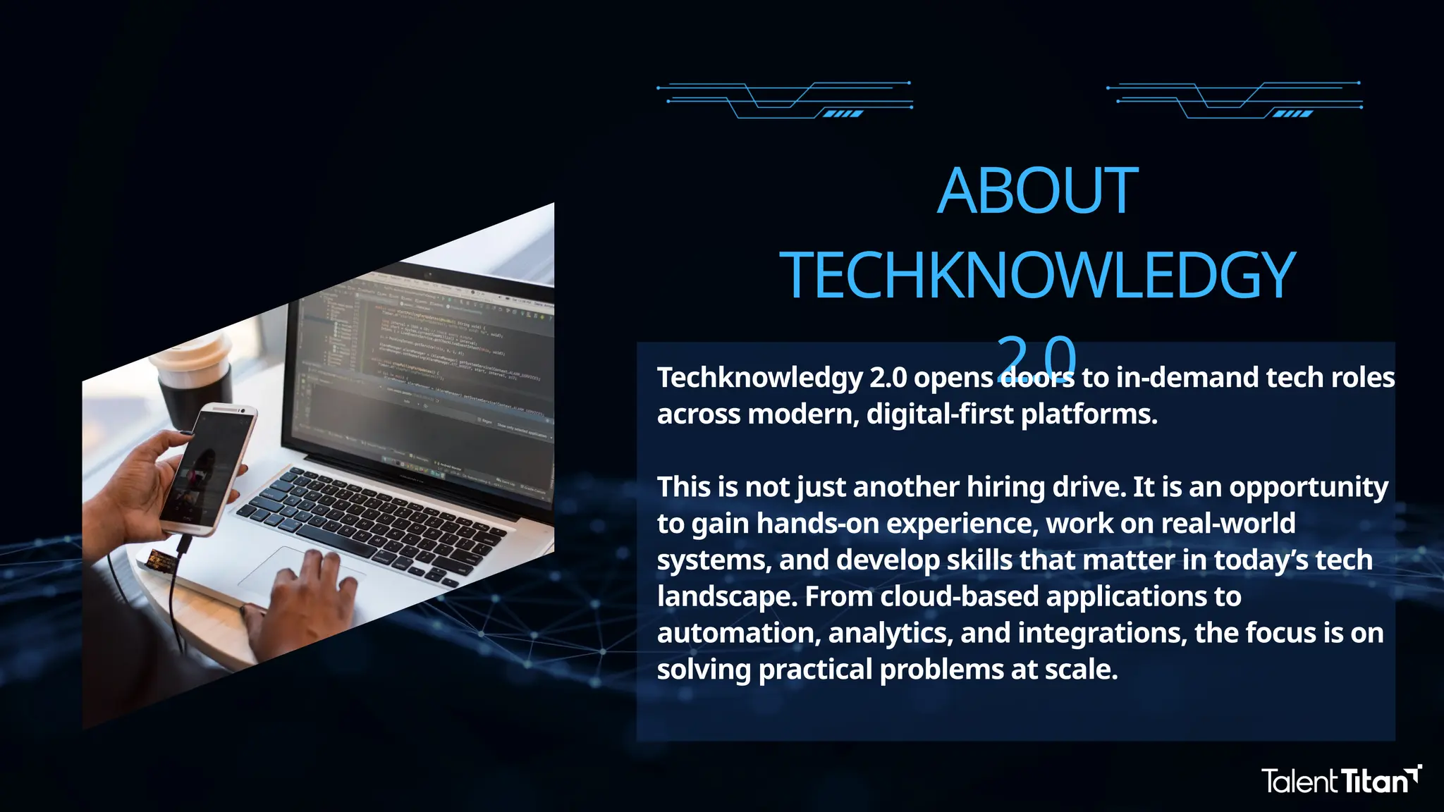 TechKnowledgy 2.0 hiring drive by Talent Titan | PPTX