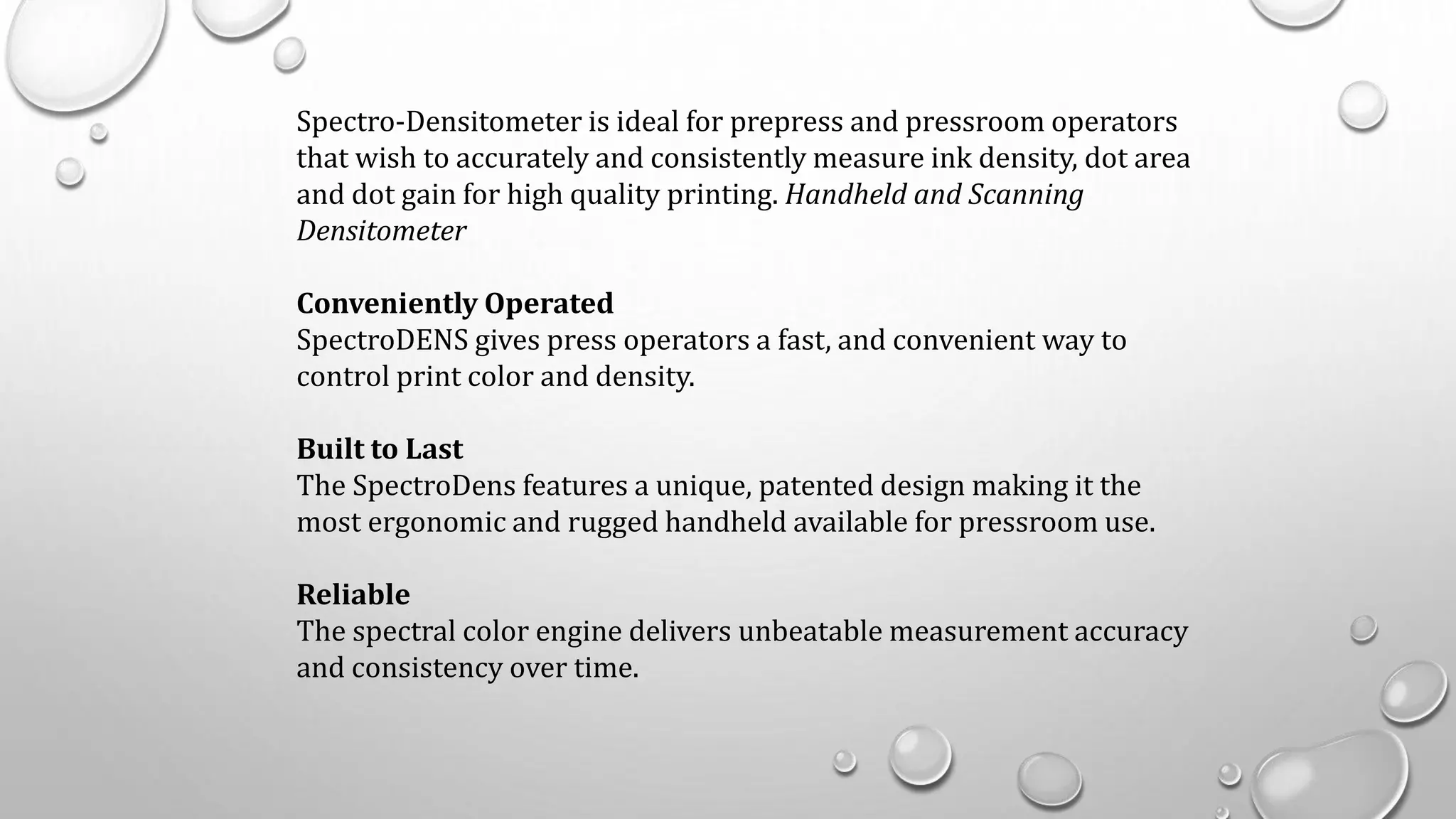 Techkon USA - SpectroDens | PPTX