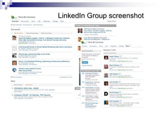 LinkedIn Group screenshot<br />