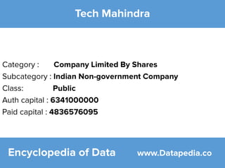 Tech Mahindra Company Details