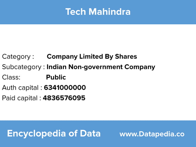 Tech Mahindra Company Details