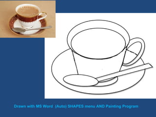 Drawn with MS Word  (Auto) SHAPES menu AND Painting Program  