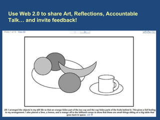 Use Web 2.0 to share Art, Reflections, Accountable Talk… and invite feedback! 