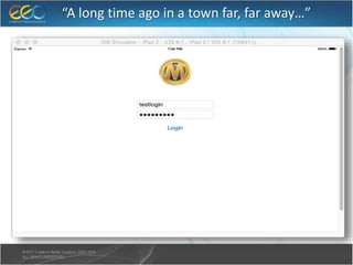 “A long time ago in a town far, far away…”
 