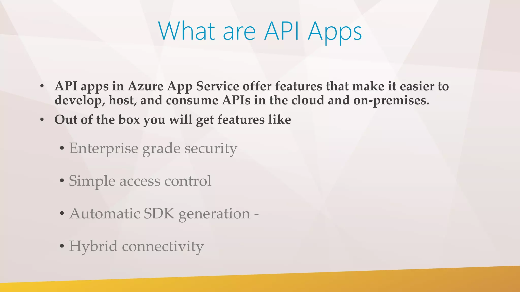 Introduction to API Apps | PPT
