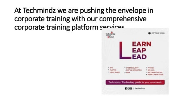 Techmindz - Best Software Training institute in Kerala | PPTX