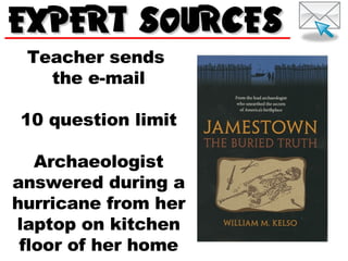 Teacher sends  the e-mail 10 question limit Archaeologist answered during a hurricane from her laptop on kitchen floor of her home 