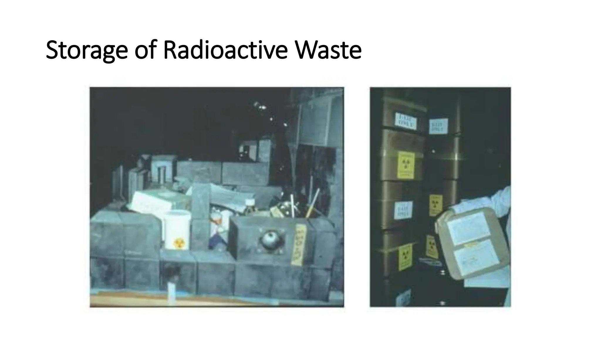 Storage of Radioactive Waste
 