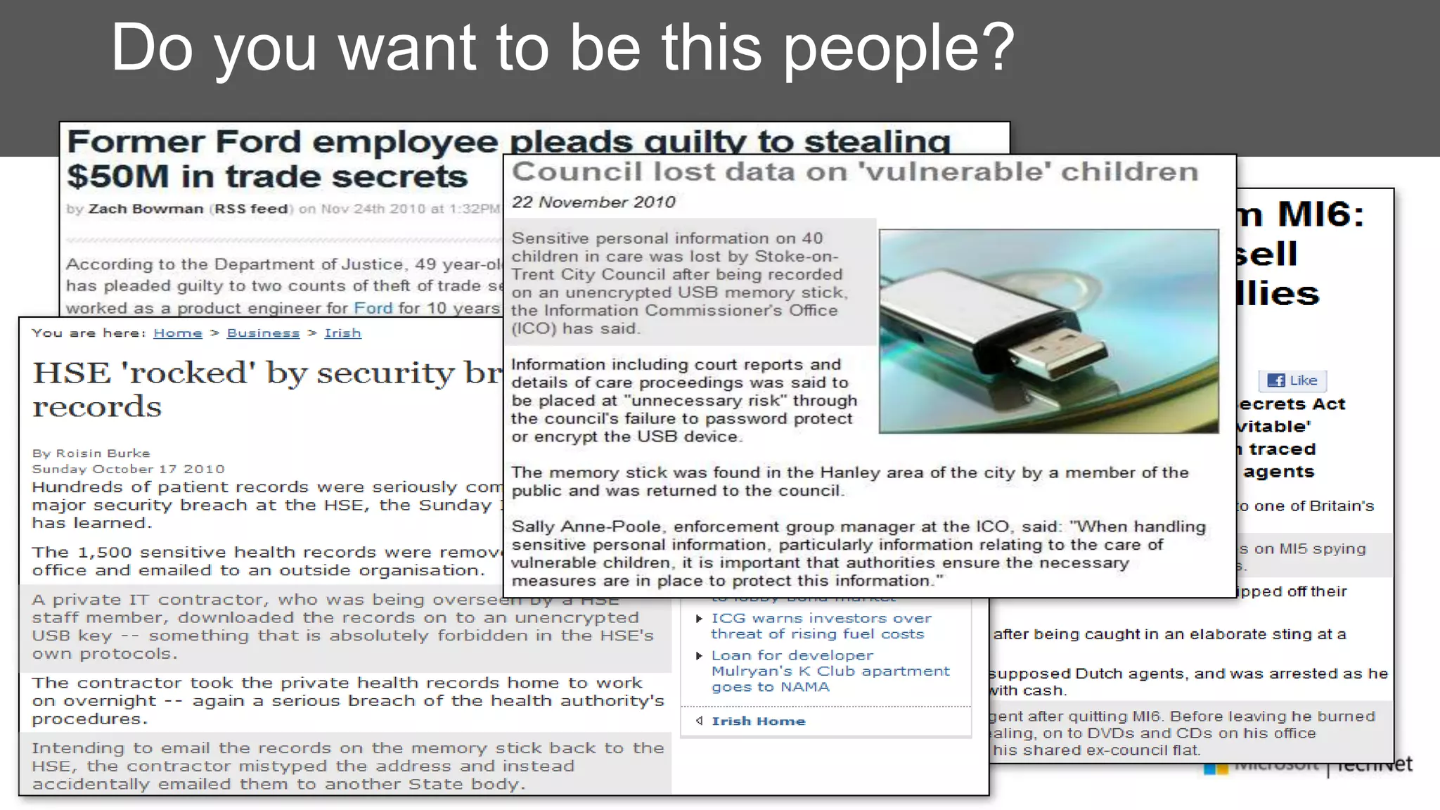 Do you want to be this people?
 