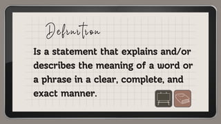 Understanding Technical and Operational Definitions in English 10 | PDF