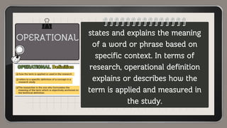 Understanding Technical and Operational Definitions in English 10 | PDF